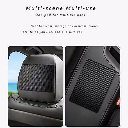 2pack Sticky Anti-Slip mat, Non-Slip Rubber mat, Universal Non-Slip car Dashboard Sticky mat for Mobile Phones Sunglasses Keys fits with Cargo Liners(Black/Grid Pattern27*15cm) - color: HF202