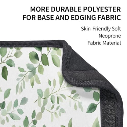Seat Belt Cover Pad Green Eucalyptus Leaves Leaf Soft Safety Car Automotive Seat Belt Pads Cushion Shoulder Strap Covers for Cars or Bags, 2 Pcs - color: Green Eucalyptus Leaves Leaf