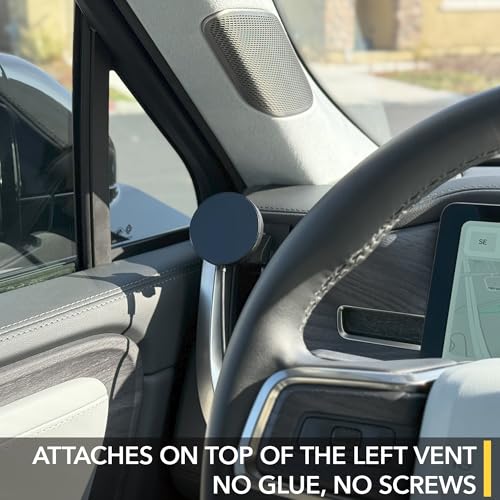 TWRAPS Dashboard Phone Holder for Rivian R1S & R1T, Compatible with iPhone and Android Cases, No Glue or Screws Anchors on Dash AC Vents, R1 2021-2026 SUV & Truck Accessories (Magnetic Mount) - size: Magnetic Mount