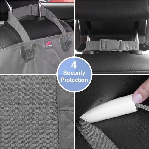HONEST OUTFITTERS Dog Car Seat Cover 2 Pack, Waterproof Front Seat Car Cover for Cars, Trucks, and Suvs, Pet Front Cover for Cars, Nonslip Dog Seat Cover Grey - color: Grey-2pcs