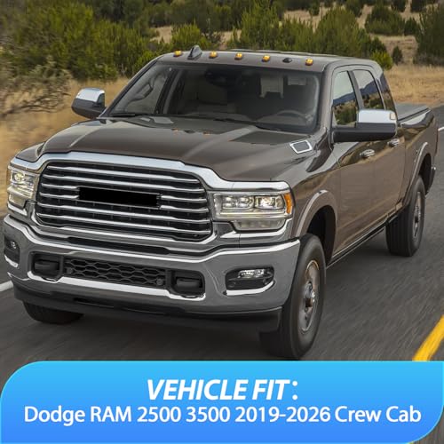 Nilight Window Rain Guards for Dodge Ram 2500 3500 Crew Cab 2019-2025 2026, Side Window Deflectors Vent Visors, Smoke Tint, Reduce Wind Noise, Car Wash Safe, 4PCS - size: RAM 2500 3500 2019-2026 Crew