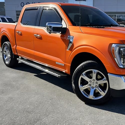 in-Channel Side Window Rain Guards Window Visor Vent Deflectors Compatible with Ford F-150 SuperCrew Cab 2015-2020, Wind Deflector Smoke 4PCS F150 - size: For Ford F-150 SuperCrew Cab 2015-2020