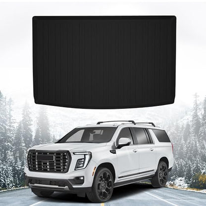 Premium Cargo Liner for GMC Yukon XL Denali 2021-2026 - 100% Protection - Custom Fit Car Trunk Mat - All-Season Black Cargo Mat - 3D Shaped Laser Measured Trunk Liners for Cadillac Escalade ESV