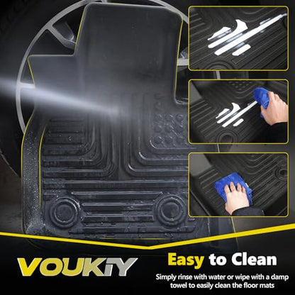 Floor Mats & Cargo Liner for 2021 2022 2023 Hyundai Santa Fe Hybrid/2022 2023 Hyundai Santa Fe Plug-in Hybrid(PHEV) Car Mats All Weather Santa Fe Hybrid Floor Mats Trunk Mat Accessories - style: 12)For Santa Fe Hybrid/PHEV 2021-2023 Full Set