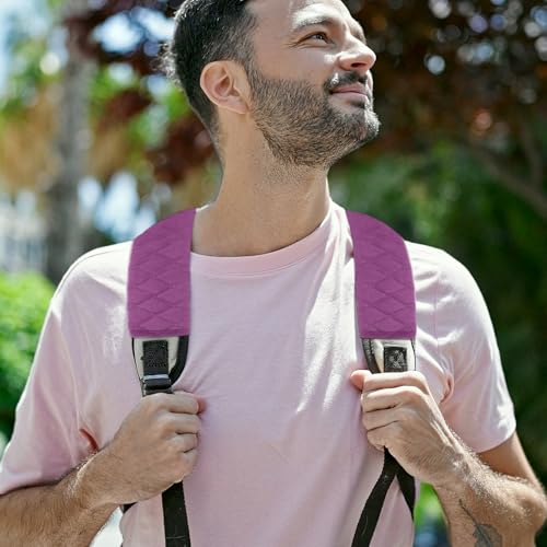 HARFINGTON 2pcs Shoulder Strap Cushions 13 Inch Car Seat Belt Pads Cover Auto Seatbelt Strap Shoulder Pad Automotive Seat Belt Cushion Pad for Auto SUV Truck, Purple - color: Purple, size: 13 Inch