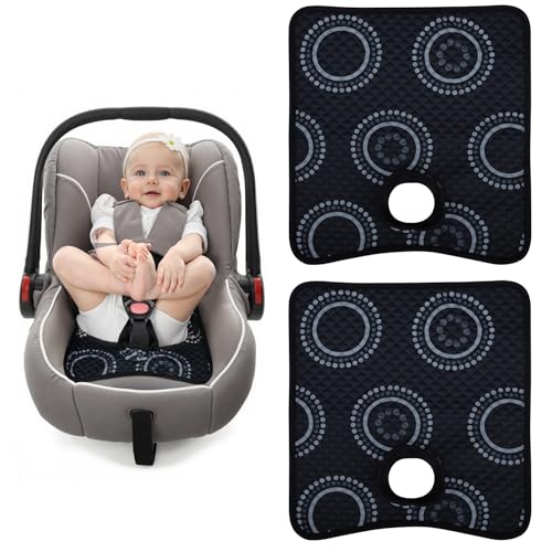 Potty Training Car Seat Protector, Waterproof Car Seat Cover for Toddlers, Piddle Pads for Baby Carseat, Stroller, Non-Slip & Machine Washable (Black, 2PC) - color: Black