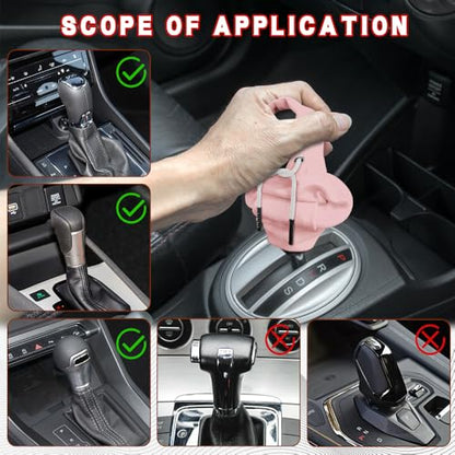 Gear Shift Hoodie, Shifter Hoodie, Funny Car Gear Shift Protector Cover, Automotive Interior Cute Gadgets Fashionable Mini Sweater Shifter Stick Knob Cover Universal for Most Vehicles (Pink) - color: Pink