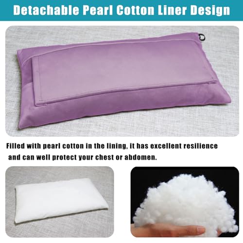 Super Soft Seatbelt Pillow, Seat Belt Pillow for Mastectomy Post-Surgery, Seat Belt Cushion for Heart Surgery Recovery, Hysterectomy Abdominal Incision Recovery Seatbelt (Lavender, Large) - color: Lavender
