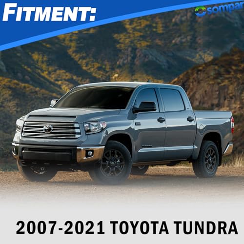 Osompar Textured Black Outer Rear View Mirror Cover Cap Front Driver Passeger Side for Toyota Tundra 2007-2021 Toyota Sequoia Replaces 87945-0C020 87915-0C040 - color: Textured Black