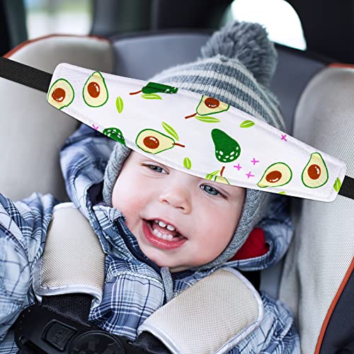 HESTYA 2 Pcs Carseat Head Support Toddler, Stroller Seat Headrest for Sleeping Traveling, Neck Relief Headband Strap for Kids Children Toddler Infant(Fruit) - color: Fruit