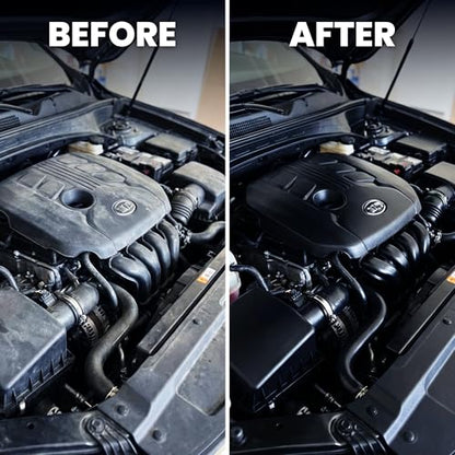 LANE'S Engine Dressing | Professional Engine Bay Cleaner and Protector Shine | Prevents Rubber Hoses Fading and Cracking | Easy to Use, Dust Resistant Degreaser & Detail Spray | 1 Gallon - size: 128 Fl Oz (Pack of 1)