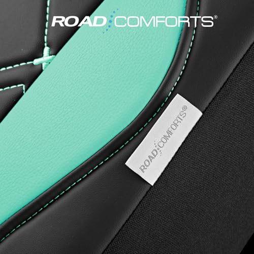 Road Comforts Seat Covers, Premium Leather Car Seat Covers Front Seat for Women Girls,Airbag Compatible, Automotive Seat Covers Universal Fit Most Cars,Vans,Truck,SUV - color: Mint Front
