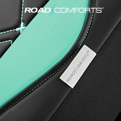 Road Comforts Seat Covers, Premium Leather Car Seat Covers Front Seat for Women Girls,Airbag Compatible, Automotive Seat Covers Universal Fit Most Cars,Vans,Truck,SUV - color: Mint Front