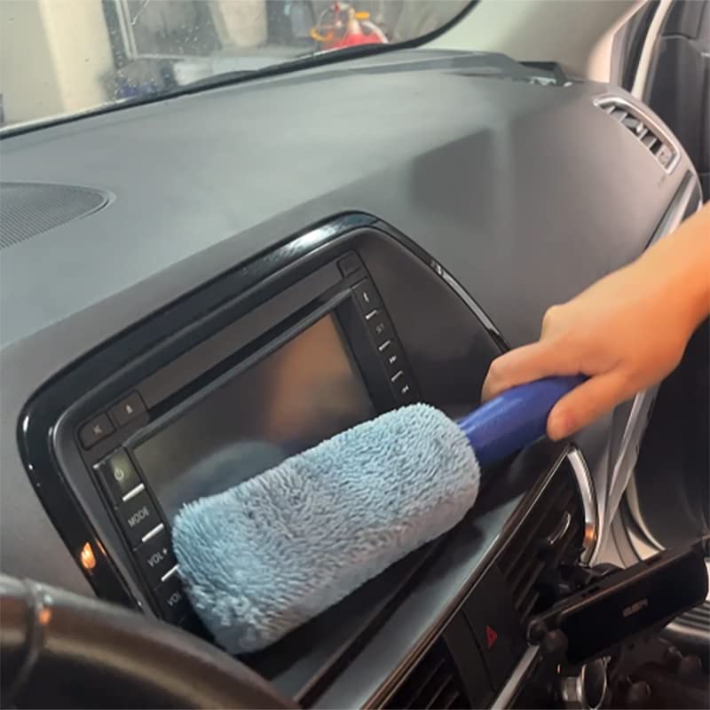 Wheel Brush, Microfiber Metal Free Wheel & Rim Brush Cleaner Brush for Wheel and Rim Detailing, No Scratching