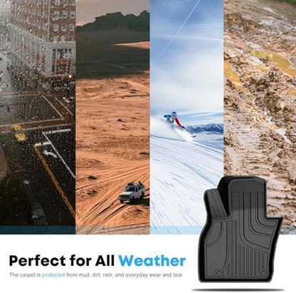 AOMSAZTO Floor Mats Compatible with Toyota Camry 2018-2024: All Weather Camry Rubber Floor Liners & Cargo Mat Set (Not fit AWD or Hybrid Models) - style: 2018-2024 | For Toyota Camry 1st & 2and Row & Cargo