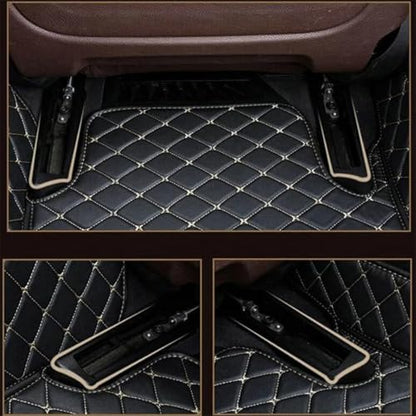 Custom Personalized Floor Mats for Cars, Luxury Full Coverage All Weather Mats, Anti-Slip Set, Customize for 99% of Sedan, Trucks SUV (All Black) - color: All black