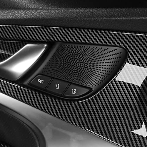 Car Inner Door Panel Strip Trim Cover Compatible with Genesis G70 2019-2025, Auto Interior Upgrade Accessories(Carbon Fiber Pattern)