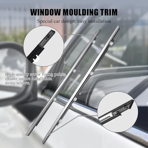 ItranMc Window Molding Trim for Honda Accord 2008-2012,4-Door Sedan,Chrome Outside Door Weatherstrip Window Seal Belt,Replace#72410-TA0-A01 72450-TA0-A01 72910-TA0-A01 72950-TA0-A01 - style: Accord 2008-2012