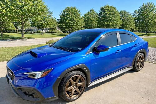 2022-2026 Tape-On Side Window Visor Deflectors for Subaru WRX Smoke Tinted Rain Guards Premium Limited GT 2023 2024 2025 - size: For Subaru WRX 2022-2026
