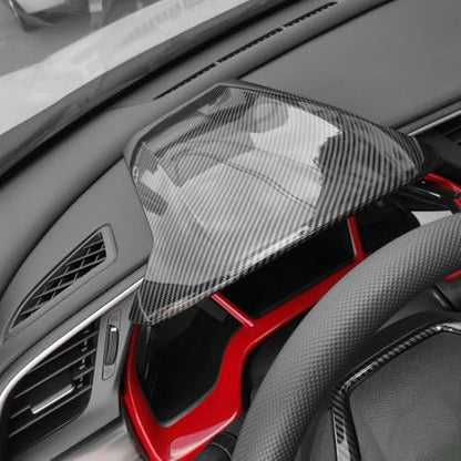 YINGTUU for Honda Civic Accessories 10th Gen 2016 2017 2018 2019 2020 2021 Car Dashboard Instrument Protective Cover Decals Carbon Fiber Pattern - color: Dashboard Protector Cover