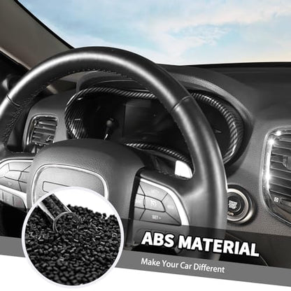 Jimen Fit for Dodge Durango 2014-2020, Car Dashboard Cover Interior Trim Accessories (Carbon Fiber) - color: Carbon Fiber