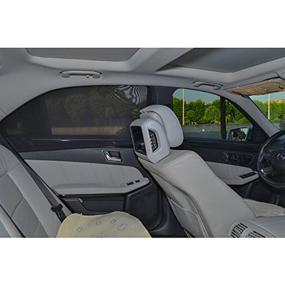 TFY Universal Car Side Window Sun Shade - Protects Your Kids from Sun Burn - Double Layer Design - Maximum Protection - Fit Most of Vehicle - 2 Pieces (Regular Contoured Window) - size: Regular Contoured Window