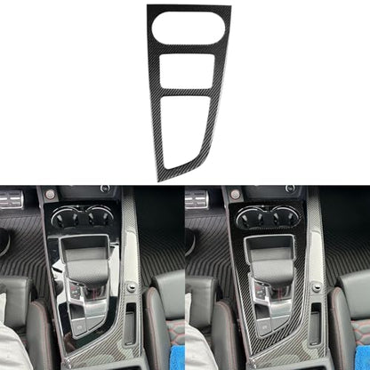 NVCNX Real Carbon Fiber Compatible with Audi B9 A4 S4 A5 S5 2020-2025 / RS5 2021-2025 2022 2023 2024 Car Center Console Gear Shift Panel Cover Sticker Decal Interior Trim Accessories 1PC - color: Center Console Gear Shift Panel for 2020-2025