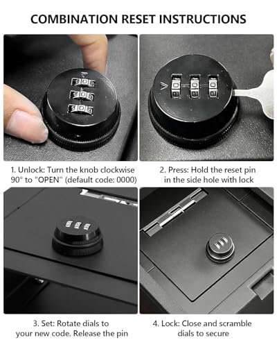 Center Console Safe Lock Box for Toyota 4runner 2025 2026 Accessories No Drill Anti-Theft Armrest Security Organizer with 3-Digit Combination Lock Carbon Steel Safe Vault Replacement - size: Toyota 4runner Safe Organizer