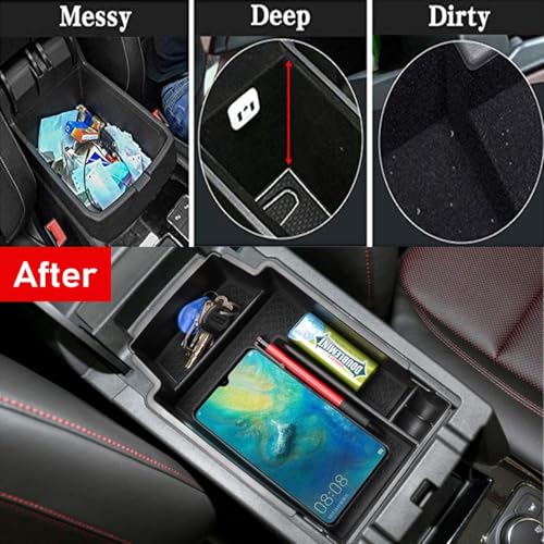 TTCR-II for Chevy Blazer Center Console Organizer 2019-2024 2025, for 2019-2024 2025 Chevy Blazer Console Organizer Tray Secondary Storage Box - size: For Blazer