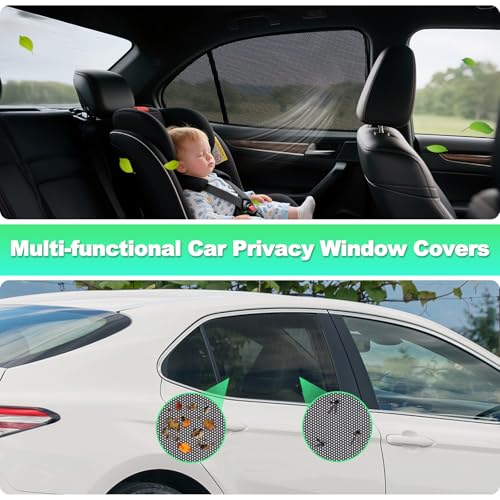 Car Window Shades for 2018-2024 Camry - Rear Side Window Sun Shade for Baby, Breathable Mesh Car Privacy Window Covers, UV Protection & Heat Insulation for Road Trips, Napping, Camping (2 PCS) - size: Camry(18-24)R-2PCS