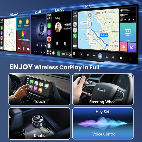 Wireless CarPlay Adapter & Android Auto Dongle, One Click Multi Device Switching Seamless Connection, Compact Size, Plug & Play Wireless CarPlay Converter for iPhone & Android, USB/USB-C, No Delay - color: B5