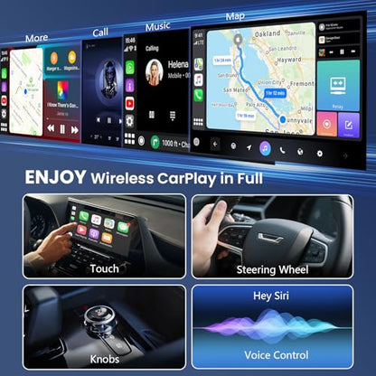 Wireless CarPlay Adapter & Android Auto Dongle, One Click Multi Device Switching Seamless Connection, Compact Size, Plug & Play Wireless CarPlay Converter for iPhone & Android, USB/USB-C, No Delay - color: B5