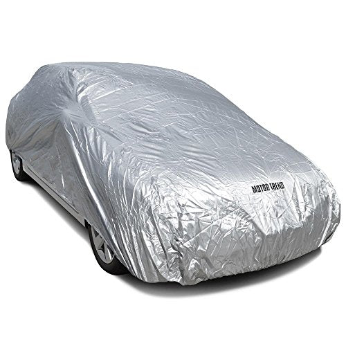 Motor Trend All Season WeatherWear 1-Poly Layer Snow proof, Water Resistant Car Cover Size L - Fits up to 190" - CC-543+LOCK - size: Large