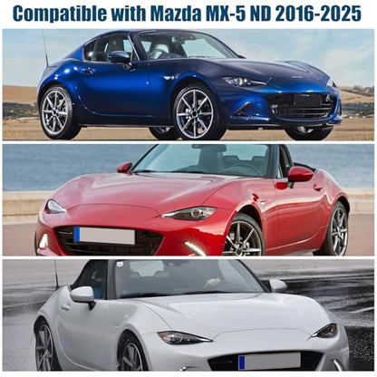 6 Layers Custom Fit Windshield Sun Shade for 2016-2025 Mazda MX-5, Foldable Car Sunshade with Storage Bag, Heat Reflective & UV Protection - size: 2016-2025 Mazda MX-5