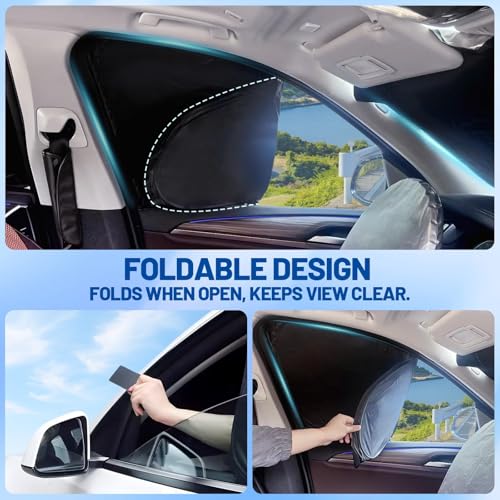Car Window Shades for Mazda CX30 2019-2025 Accessories - Full Set 8PCS Side Window Sunshades with Memory Frame & Blackout Fabric, Privacy UV Shield for Camping/Travel - size: Fit for Mazda CX30 2019-2025