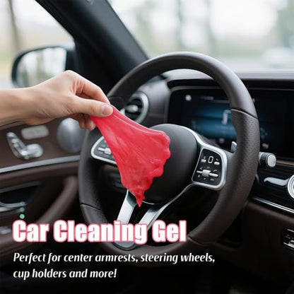 ASFSKY Car Cleaning Gel (Pink,Sakura) Cleaning Putty Universal Dust Cleaning Car Interior Cleaner Keyboard Dust Remover Car Slime Gifts for Men Women girl（1 pack） - color: Pink