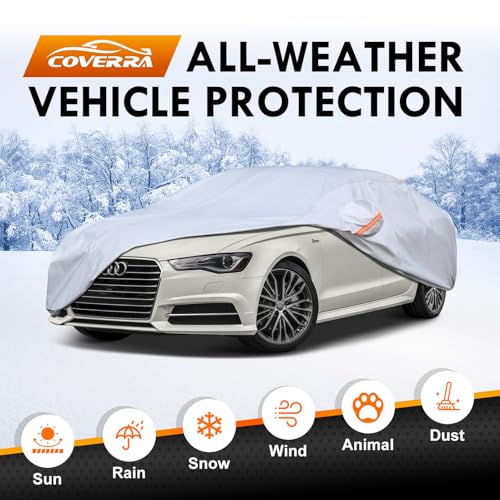 All-Weather Audi A4/S4 Car Cover Waterproof All Weather, Heavy Duty Car Tarp Custom Fit for 2009-2026 Audi A4, S4, Sedan, Avant, Quattro, Premium Plus, Prestige, S Line - size: Audi A4/S4 2009-2026