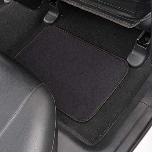 BDK MT-120-CC Interlock Car Floor Mats-Secure No-Slip Technology for Automotive Interiors Inter-Locking Carpet, 4 Piece, Charcoal - color: Charcoal