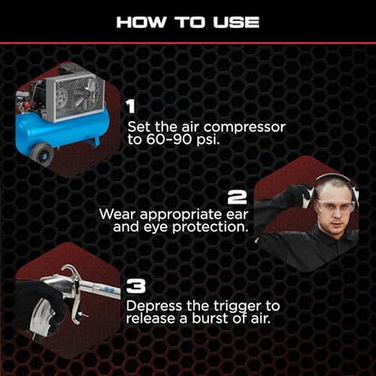 Tornador Z-014 Air Blow Out Tool Bundle | Includes CT-900 Brush Cone | High-Velocity Air Blowout with Brush Agitation | Professional Detailing for Vents, Carpet & Upholstery - size: Z-014 + Brush Cone