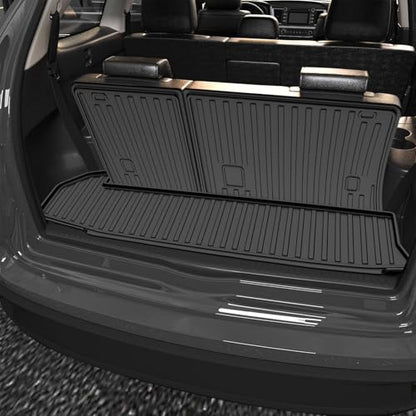 AOMSAZTO Cargo Mat Compatible with 2014-2019 Toyota Highlander Cargo Liner with Backrest Mat for 7 Seat Highlander Accessories (2014-2019 Toyota Highlander Cargo Mat with Backrest Mat) - style: 2014-2019 | For Toyota Highlander Cargo Mat