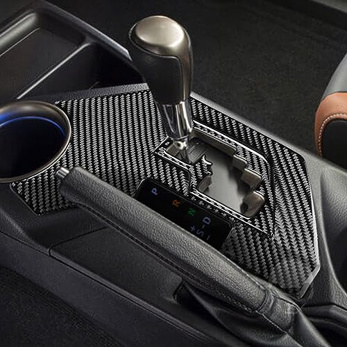 NVCNX Real Premium Carbon Fiber Car Center Console Automatic Transmission Gear Shift Panel Cover Decal Compatible with Toyota RAV4 2013 2014 2015 XLE LE Limited Interior Trim Kit Accessories Black - B - color: 2013-2015 Gear Shift Panel Trim - Kit B