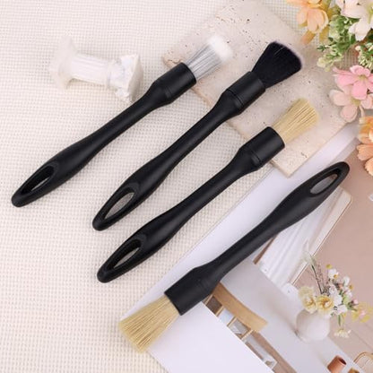 6pcs Car Detailing Brush Set, Soft Medium and Hard Bristle Automotive Cleaning Brushes Multi-Use Car Interior Detail Dust Brush Tools for Auto Truck SUV RV Motorcycle Leather Exterior