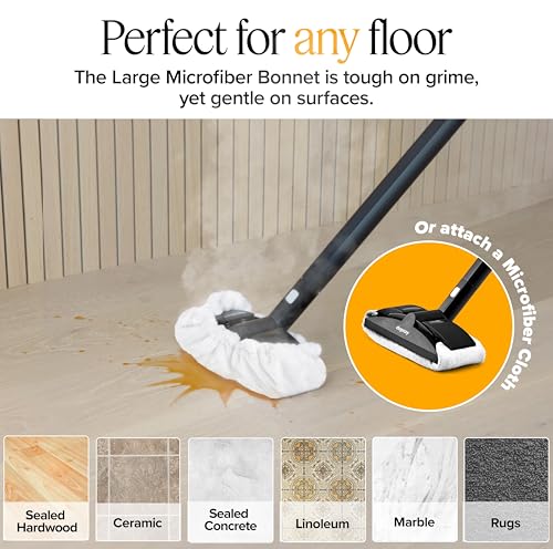 Dupray Steam Cleaning Pack Pro, 24-Piece Accessory Kit for Dupray Steam Cleaners, Microfiber Cloths & Bonnets, Nylon Brass Horsehair Stainless Brushes, Felt Storage Bag