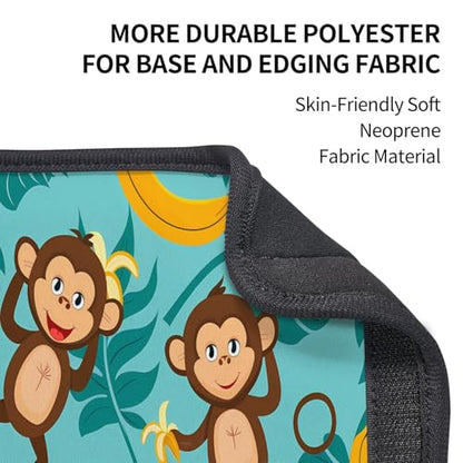 Seat Belt Cover Pad Tropical Palm Leaves Monkey Banana Soft Safety Car Automotive Seat Belt Pads Cushion Shoulder Strap Covers for Cars or Bags, 2 Pcs - color: Tropical Palm Leaves Monkey Banana