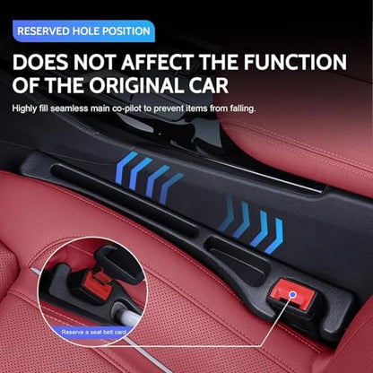 2 pcs Car Seat Gap Filler Organizer, Universal Fit Soft Foam Car Seat Gap Plug to Fill The Gap Between Seat and Console, Car Seat Crevice Blocker Stop Things, Fit For Car SUV Truck.