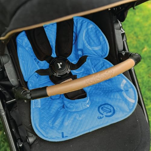 Piddle Pad 2-Pack, Potty Training Car Seat Protector, Toddler Car Seat Cover & Stroller Protector, Machine Washable Waterproof Car Seat, Anti-Slip, Universal Fit (Blue) - color: Blue