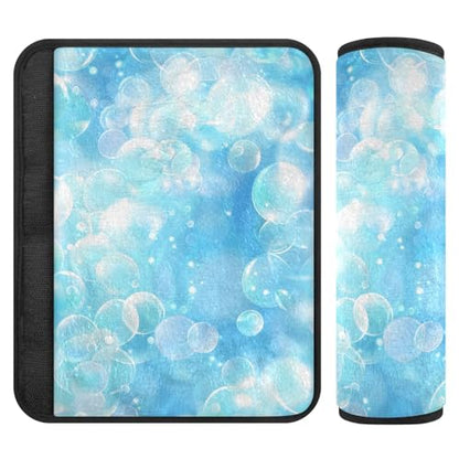 Bolaz Blue Bubble Car Seat Strap Pads Seatbelt Covers Cushion Shoulder Strap Pads for Adults Soft 2Pcs - color: Blue Bubble, size: Medium