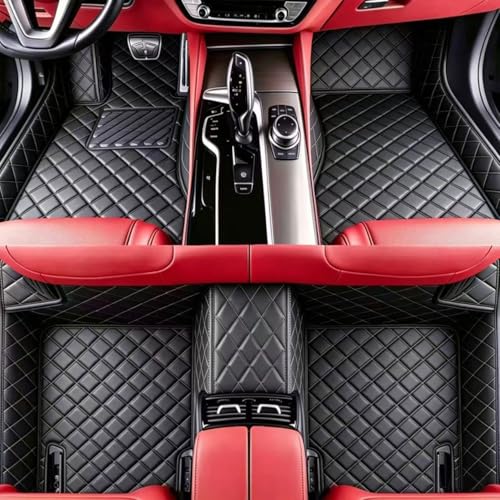 Custom Personalized Floor Mats for 99% of Sedan, Trucks SUV, Luxury Full Coverage All Weather Anti-Slip Car Mat Set (Black) - color: Black A