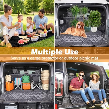Cargo Mat Liner for Hummer EV Accessories All Weather Rear Trunk Floor Mat Protection for 2024 2025 2026 Hummer EV SUV Cargo Liner for Dogs Heavy Duty 3D Nonslip Waterproof (SUV/A) - style: Style A