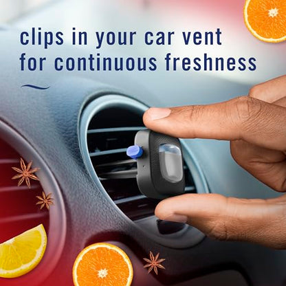 Febreze Odour-Fighting Auto Air Freshener, Car Vent Clip, Old Spice, 4ct - size: 0.28 Fl Oz (Pack of 1)